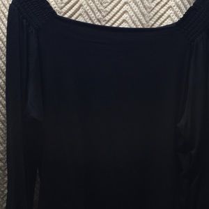 Black Off the shoulder blouse.